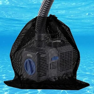 Water Pump Filter Bag Large Drawstring Mesh Bag for Fish Tank Outside Garden - Picture 1 of 6