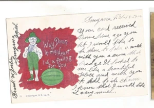 WATERMELON SMYRNA MICHIGAN FRANK W JOSLIN AFRICAN AMERICAN - Picture 1 of 1