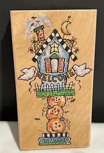 Penny Black BOO-DY HOUSE Halloween Bird House Wood Rubber Stamp - Picture 1 of 3