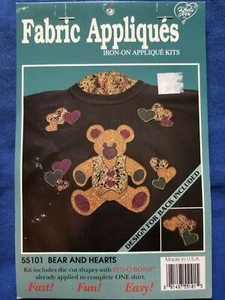 Kit ferro su applique "Orso e cuori" cosa nuova - Foto 1 di 2