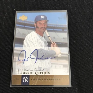 2004 Upper Deck Yankees Classics Chris Chambliss Classic Scripts Auto #AU-7 - Picture 1 of 2