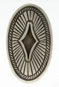 7.5 - Sterling Silver Shadowbox Ring By Navajo Artist Calvin Martinez - Bild 1 von 4
