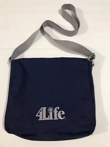 4Life Seitentasche Reißverschluss Flop blau/grau - Bild 1 von 8