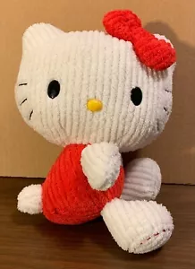 Sanrio Hello Kitty 7" bambola imbottita di peluche animale - tessuto stile ciniglia - pulita-GUC - Foto 1 di 7