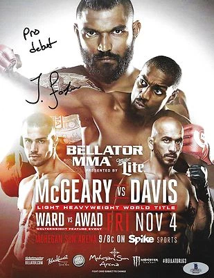 Tyrell Fortune Signed Bellator 163 MMA Pro Debut Fight Program BAS COA Fab Five - Image 1 of 4