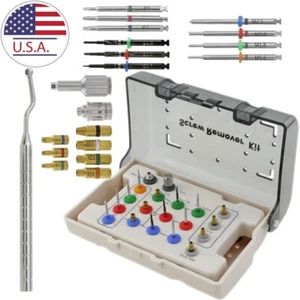 Kit de eliminación de tornillos para implantes dentales herramienta de extracción para eliminar fracturas quirúrgicas SR - Imagen 1 de 12
