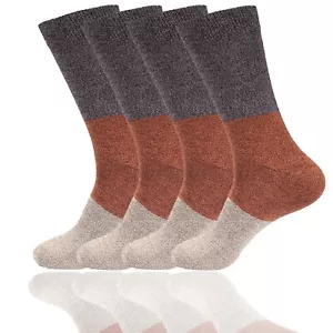 Men's Rayon from Bamboo Fiber Classic Casual Crew Vintage 3 Color Strip - 4 Pack - Picture 1 of 66