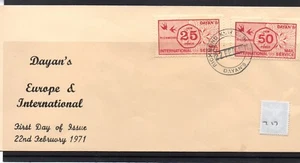 GB STRIKE MAIL - FDC - SM717 - Dayan's Europe & Int. - 25p & 50p value - Picture 1 of 1