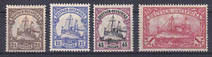 German Colonies German East Africa Doa Mi.nr. 30,33,36,38 / ( ) 1905/20