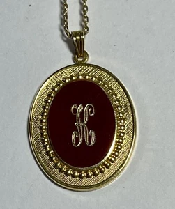 monogrammed necklace - Picture 1 of 5