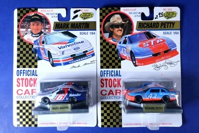 Lot of 2 Road Champs Diecast 1/64 Stock Cars - Martin & Petty - 1992 - Image 1 of 2
