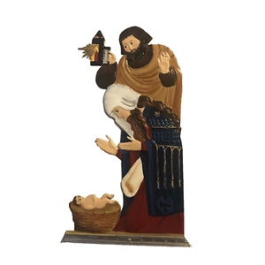 zinntiguren wilhelm schweizer Nativity Tin Pewter 6 Inches Mary Joseph Baby - Picture 1 of 6