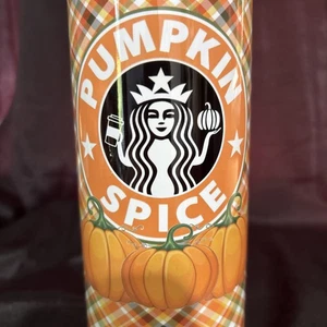 Starbucks 20oz Stainless Pumpkin Spice Tumbler Slider Lid Insulated Travel Cup - Picture 1 of 5