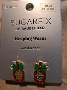Pendientes Sugarfix by BaubleBar Navidad Mantenerse Caliente Pah Rumpa Ron Baterista Niño - Imagen 1 de 3