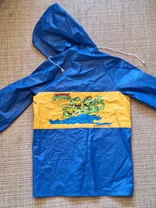 Vintage 1989 Teenage Mutant Ninja Turtles Rain Jacket Coat Youth TMN Size 6 NWOT - Picture 1 of 5