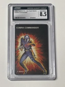 1982 G.I. JOE HASBRO CARD GAME COBRA COMMANDER GRADED CCG 8.5 NM/MINT+ - Picture 1 of 2