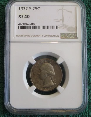 1932 S Washington Quarter - XF40 - NGC - Image 1 of 4