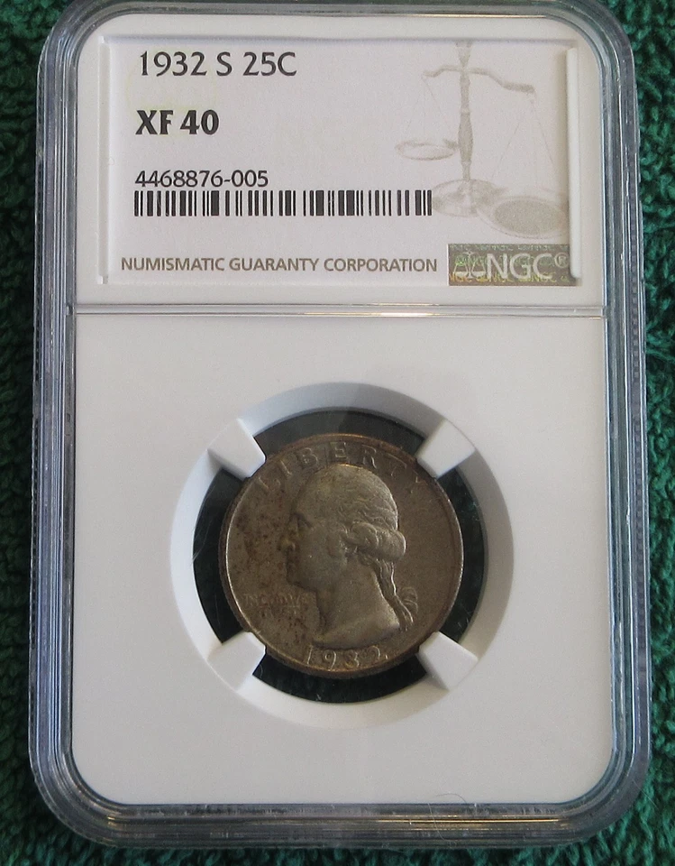 1932 S Washington Quarter - XF40 - NGC - Image 1 of 4