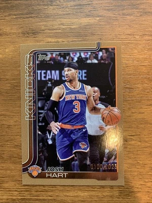 2025 topps Josh hart 100/2025 - Image 1 of 2