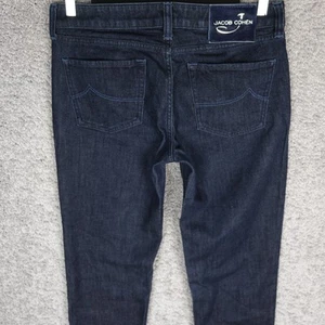 JACOB COHEN SLIM CARRIE WOMEN'S JEANS W31 L34 BLUE JEANS CASHMERE STRETCH ITALY - Picture 1 of 11