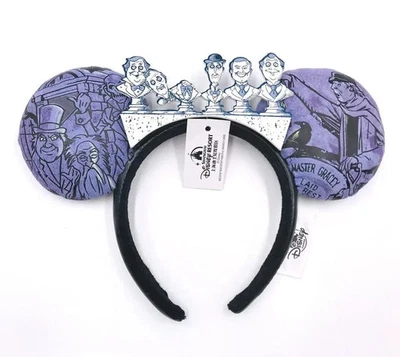 Diadema exclusiva de Halloween Haunted Mansion 50th Minnie Ears de los parques de Disney Foto 1 de 3