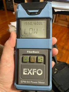EXFO FiberBasix EPM-50 Optical Power Meter EPM-53-RB w/ Case See Description - Picture 1 of 3
