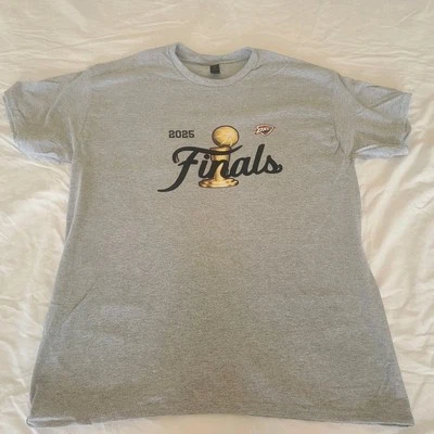 Oklahoma City Thunder OKC Gray 2025 NBA Basketball Finals Shirt Unisex - Image 1 of 4