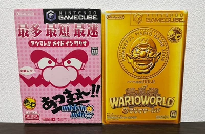 Wario World Atsumare! & Made in Wario Nintendo GameCube GC Japanese ver Tested - Image 1 of 4