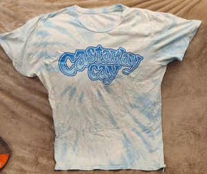Camiseta teñida con lazo DCL Castaway Cay de Disney Cruise Line Talla XL Azul Rara - Imagen 1 de 5