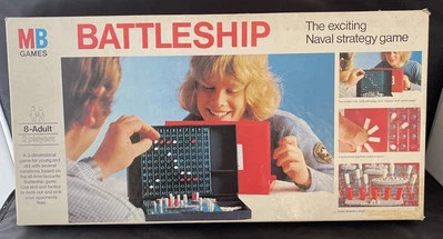 Vintage Battleship Board Game by MB Games 1975 Version Naval Strategy Game - Image 1 of 4