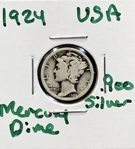 Silbermünze Merkur Groschen 1924 P ss 0,900 - ss - Bild 1 von 3