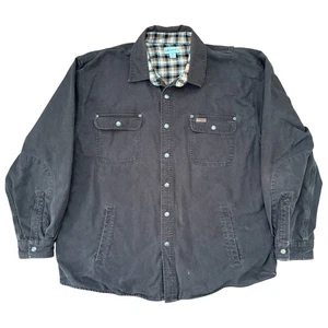 Carhartt Shirt Jacket Men’s 2XL Regular Brown Canvas Flannel Lined 100590 201 - Picture 1 of 11