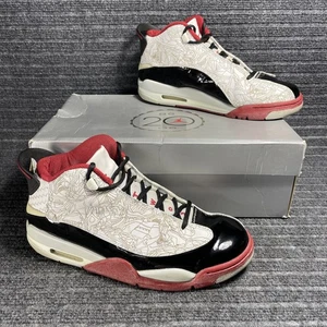 Nike Air Jordan Dub Zero Blanco Negro Rojo Universitario 2005 Talla 11 311046-103 con CAJA - Imagen 1 de 12