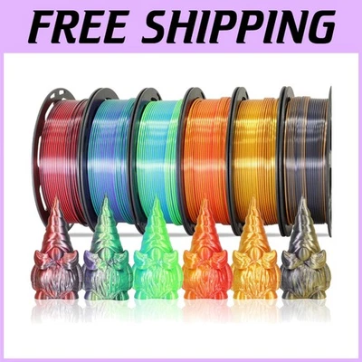 6 Spools Bicolor Silk Filament Combo - Image 1 of 4