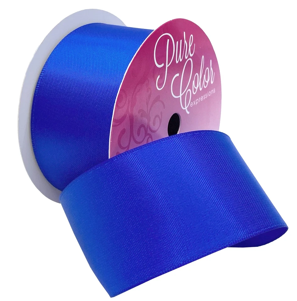 Morex Ribbon Double-Faced Satin 1.5"X5yd-Electric Blue - Image 1 of 1