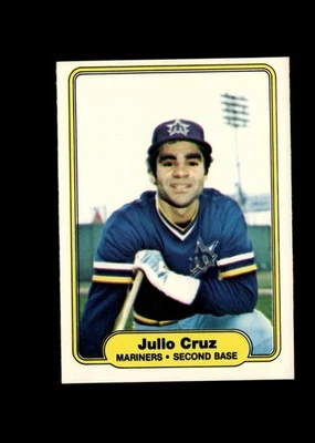 Julio Cruz - 1982 Fleer Baseball #509 - Seattle Mariners + Fast Free Ship - Image 1 of 2
