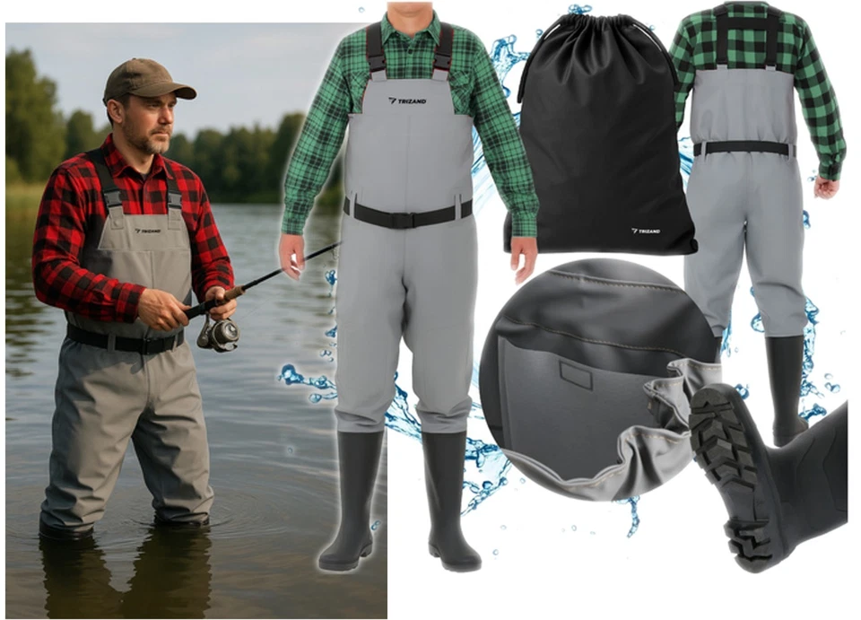 Scafandro per pescare waders Stivali alti da caccia pesca e da lavoro Spinning - Immagine 1 di 1