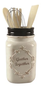 Portaherramientas de cerámica para tarro de cocina Gather Together con herramientas de cocina - Imagen 1 de 1