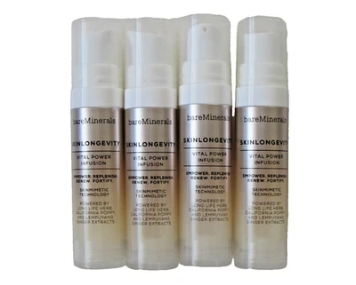bareMinerals Skinsorials SKINLONGEVITY Vital Power Infusion ~ Travel 0.25 oz x4 - Image 1 of 4