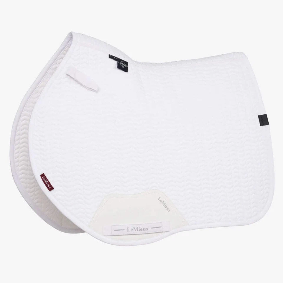 IT07973 LeMieux Essence Eurojump Almohadilla Cuadrada Inglés Sillín - Blanco NUEVO Foto 1 de 1