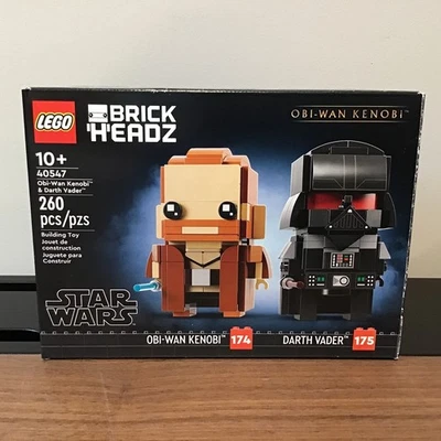 LEGO Brickheadz Star Wars Obi-Wan Kenobi y Darth Vadar ~ 40547 Nuevo en caja Foto 1 de 3