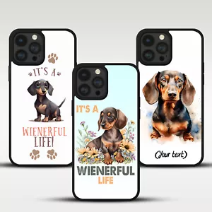 DACHSHUND CASE FOR IPHONE SAMSUNG HUAWEI SAUSAGE DOG PUPPY PAW GIFT PHONE COVER - Picture 1 of 29