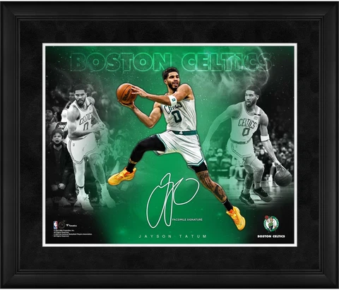 Jayson Tatum Boston Celtics Framed 16x20 Stars of the Game Collage Cover