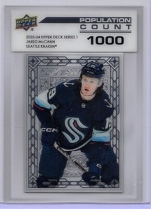 JARED McCANN  2023-24 UPPER DECK # 1 POPULATION COUNT 1000 SSP INSERT/KRAKEN