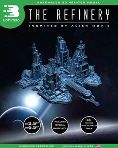 THE REFINERY Plastic Model Spaceship ALIEN movie Spacecraft 3D Print - Picture 1 of 12