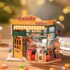 ROBOTIME Rolife DIY 3D Miniature House Dollhouse Gift Rainbow Candy House DG158 - Picture 1 of 11