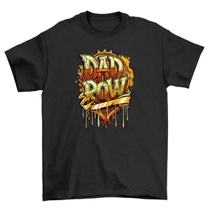 Dad Row Heart Graffiti Tee - Funny & Heartfelt! 100% Cotton T-shirt for Dads, Un - Picture 1 of 46