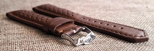 TAG HEUER CARRERA CINTURINO CUOIO mm.20 GENUINE CALF BROWN LEATHER STRAP - Foto 1 di 4