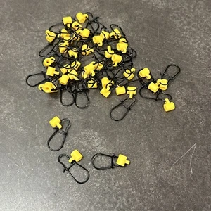 50 Piece! Fishing Line Sinker Slide Duo-Lock Snap High Sinker Slider Yellow - Picture 1 of 4