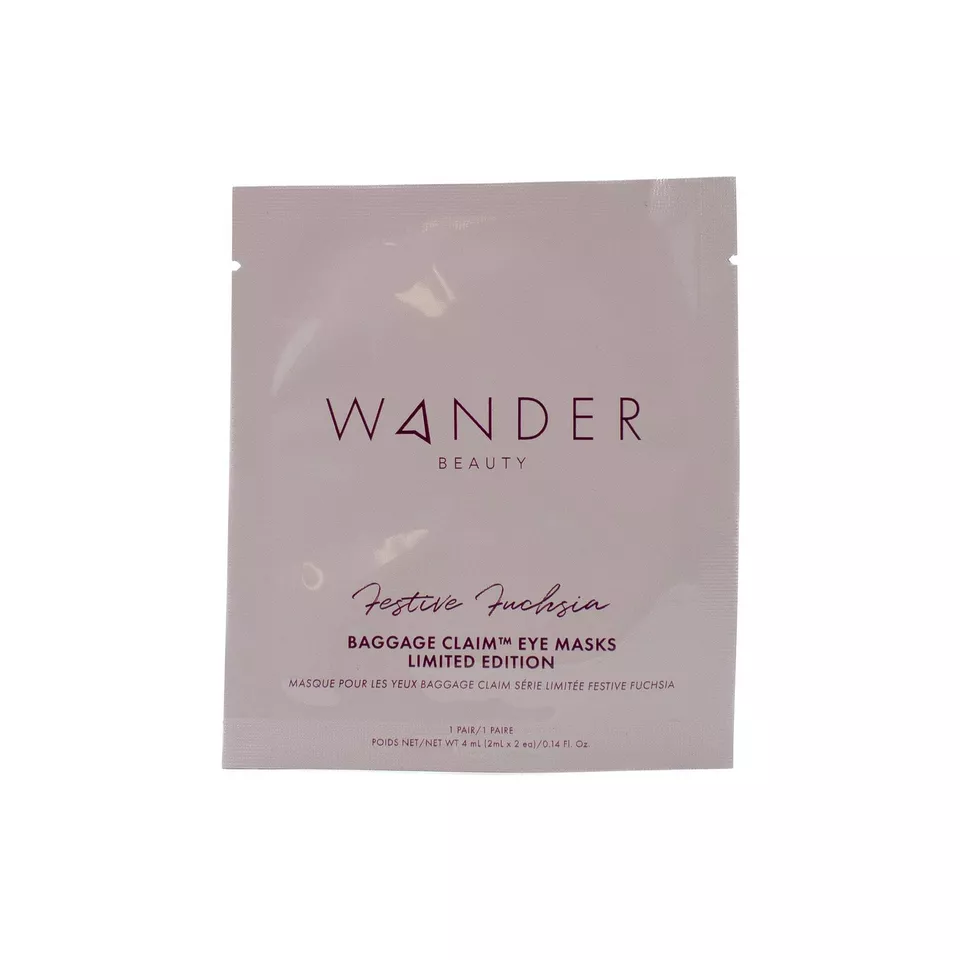 Wander Beauty Baggage Claim Limited-Edition Festive Fuchsia Eye Mask 1 Pair 0.14 - Image 1 of 1